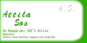 attila sos business card